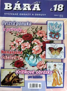 Bára č.18 -Sk- časopis vyšívané obrazy a ubrusy