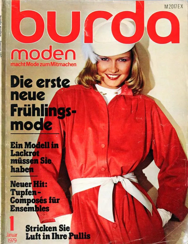 Burda 1/1979 RETRO -N- časopis se střihy