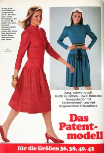 Burda 1/1982 RETRO -N- ukázka z časopisu 2