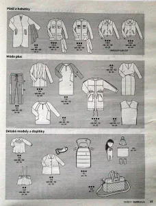 Burda 10/2017 -CZ- časopis se střihy Burda 10/2017 -CZ- přehled střihů 2