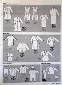 Burda 10/2018 -CZ- přehled střihů 2