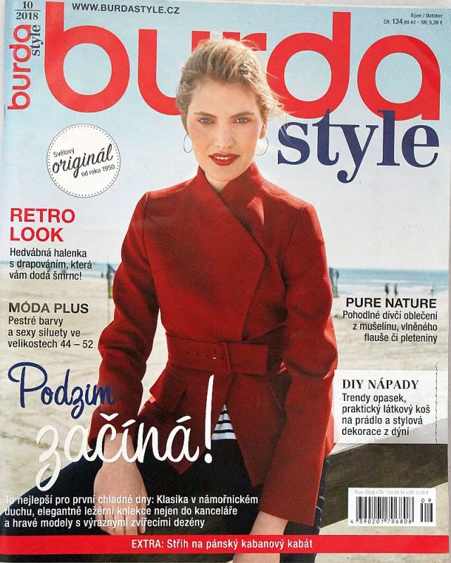 Burda 10/2018 -CZ- časopis se střihy