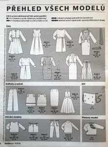 Burda 10/2020 -CZ- přehled střihů 1