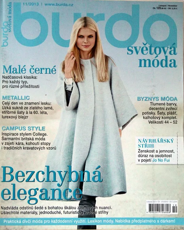 Burda 11/2013 -CZ- časopis se střihy