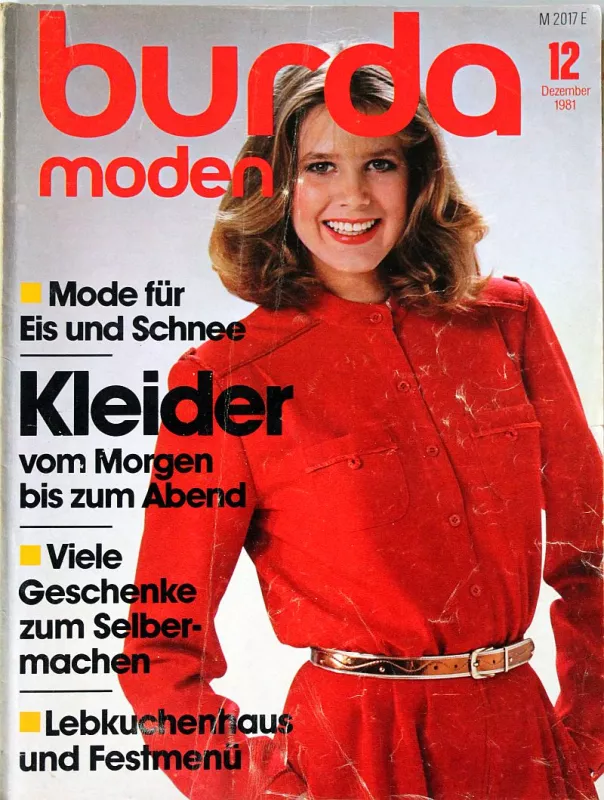 Burda 12/1981 -N- časopis se střihy