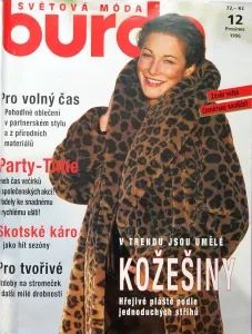 Burda 12/1996 -CZ- časopis se střihy 