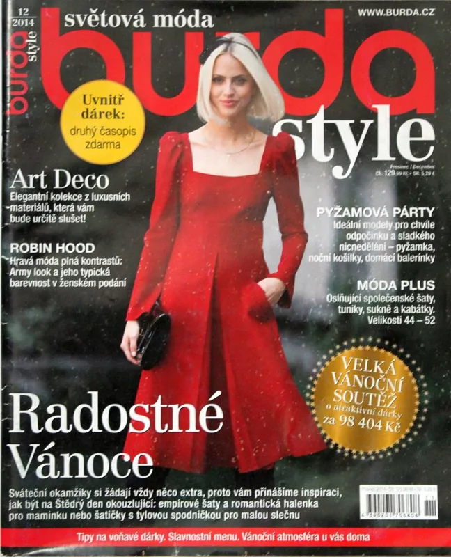 Burda 12/2014 -CZ- časopis se střihovou přílohou