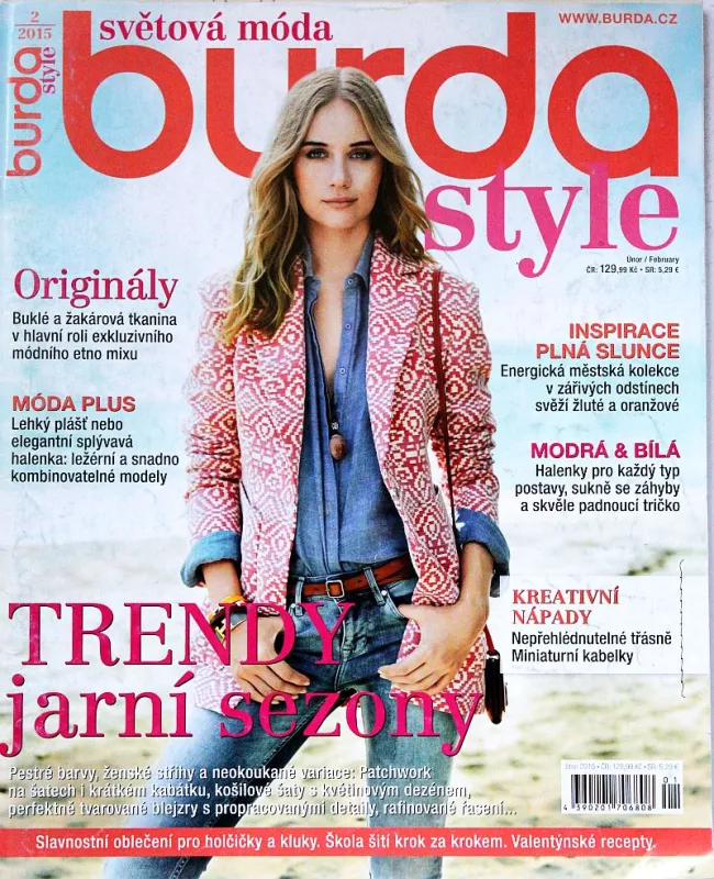 Burda 2/2015 -CZ- časopis se střihy