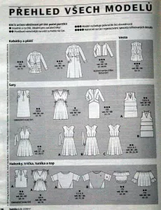 Burda 2/2017 -CZ- přehled střihů 1