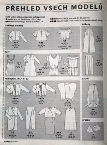 Burda 3/2017 -CZ- přehled střihů 1