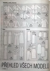 Burda 5/1999 -CZ- časopis se střihy Burda 5/1999 -CZ- přehled střihů 1