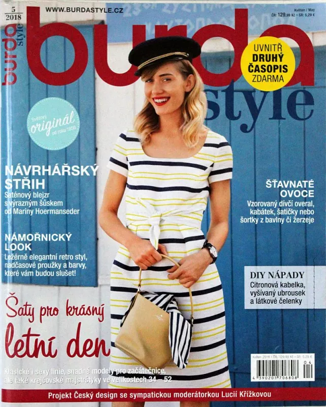 Burda 5/2018 -CZ- časopis se střihovou přílohou