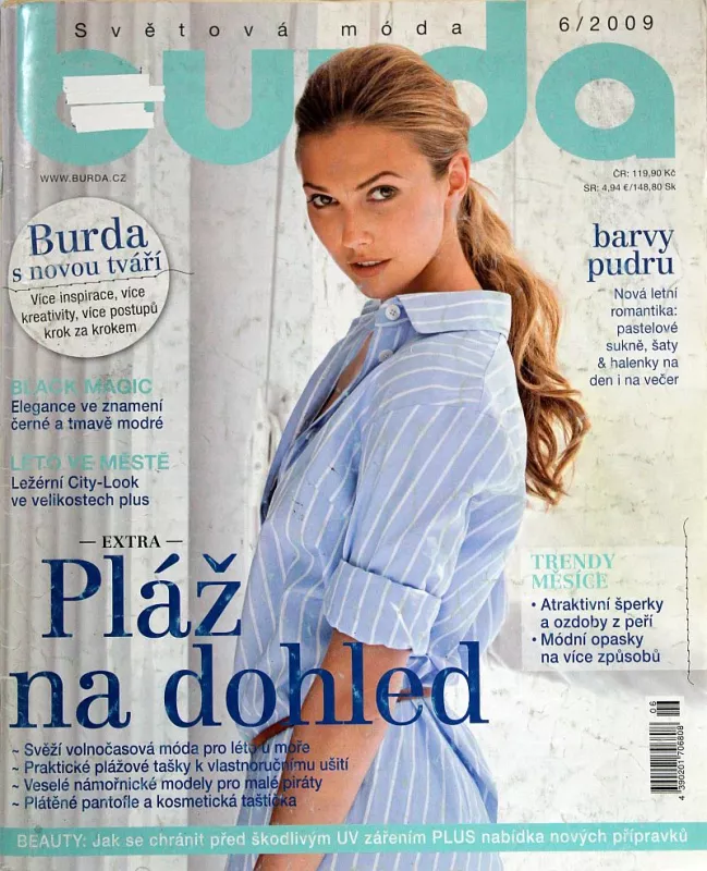 Burda 6/2009 -CZ- časopis se střihovou přílohou