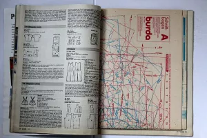 Burda 7/1991 -CZ- neporušená střihová příloha