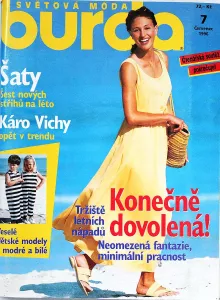 Burda 7/1996 -CZ- časopis se střihy