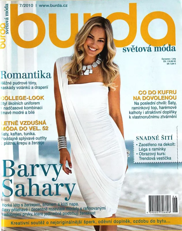 Burda 7/2010 -CZ- časopis se střihy