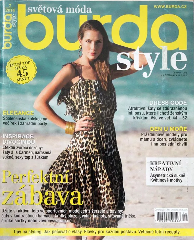Burda 7/2014 -CZ- časopis se střihovou přílohou