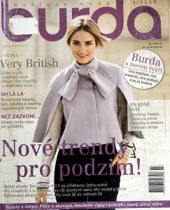 Burda 8/2009 -CZ- časopis se střihovou přílohou