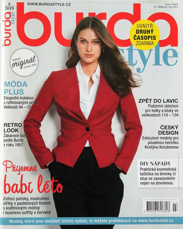 Burda 8/2019 -CZ- časopis se střihy