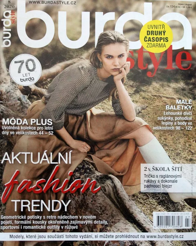 Burda 8/2020 -CZ- časopis se střihy