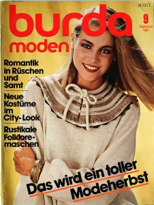 Burda 9/1981 -N- časopis se střihy