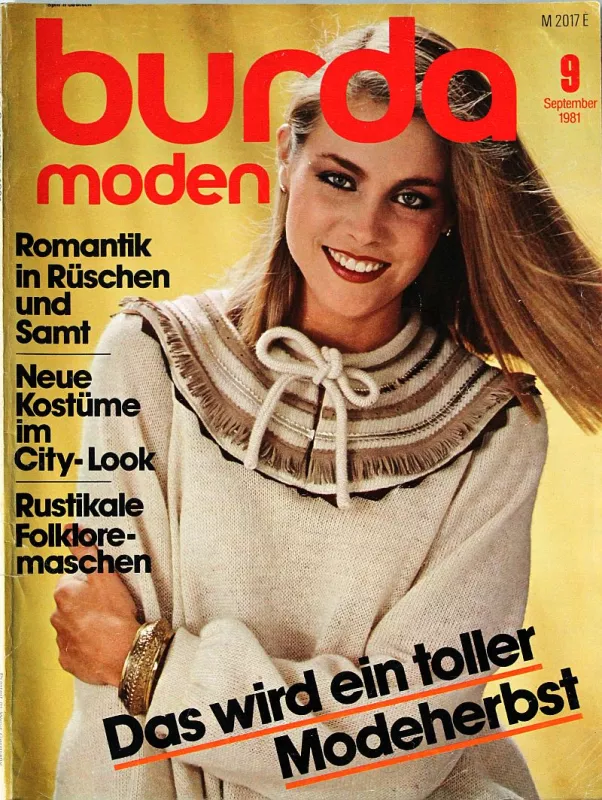 Burda 9/1981 -N- časopis se střihy