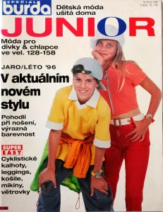 Burda - JUNIOR 1,2/1996 -CZ- časopis se střihy