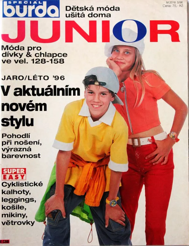 Burda - JUNIOR 1,2/1996 -CZ- časopis se střihy