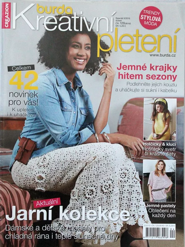 Burda - Kreativní pletení 3/2015 -CZ- Jarní kolekce