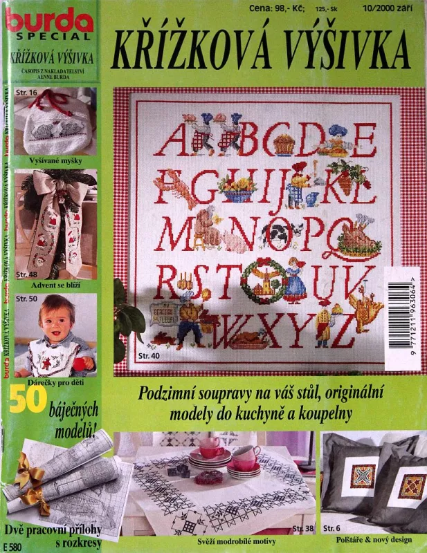 Burda - Křížková výšivka 10/2000 -CZ-
