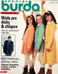 Burda - Móda pro dívky a chlapce 3,4/1995 -CZ- časopis se střihy