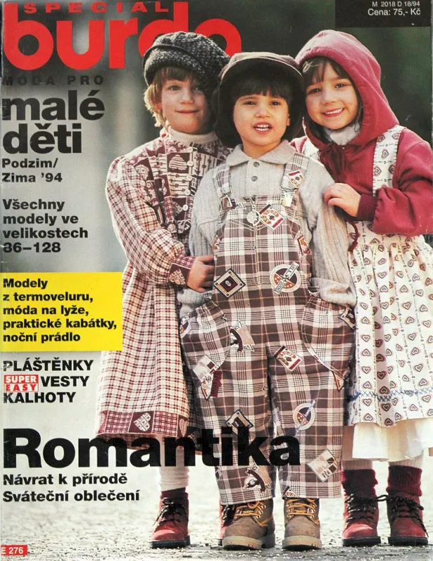 Burda - Móda pro malé děti Podzim/Zima 1994 -CZ- časopis se střihy