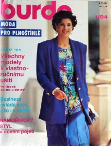 Burda pro plnoštíhlé 1/1994 -CZ- časopis se střihy