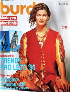 Burda pro plnoštíhlé 2/1995 -CZ- časopis se střihy