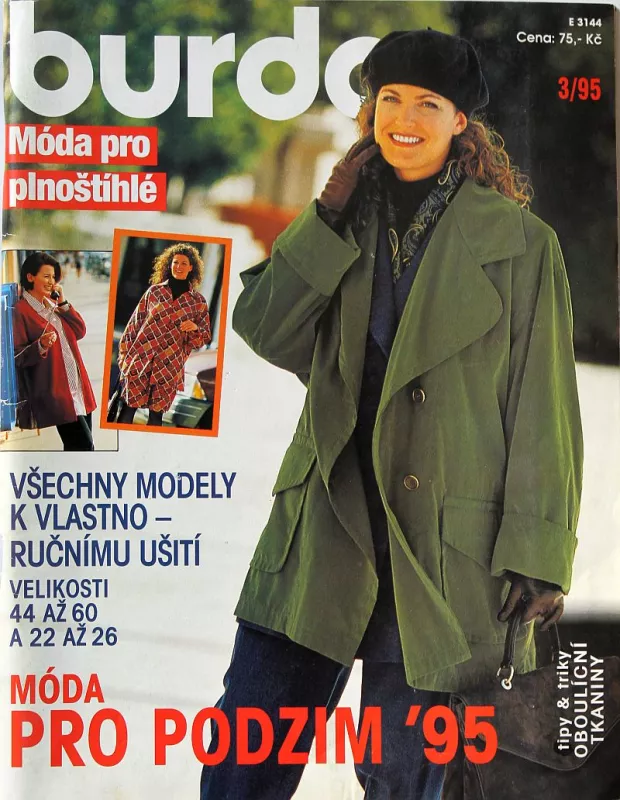 Burda pro plnoštíhlé 3/1995 -CZ- časopis se střihy