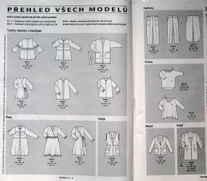 Burda PLUS 1/2023 -CZ- přehled střihů 