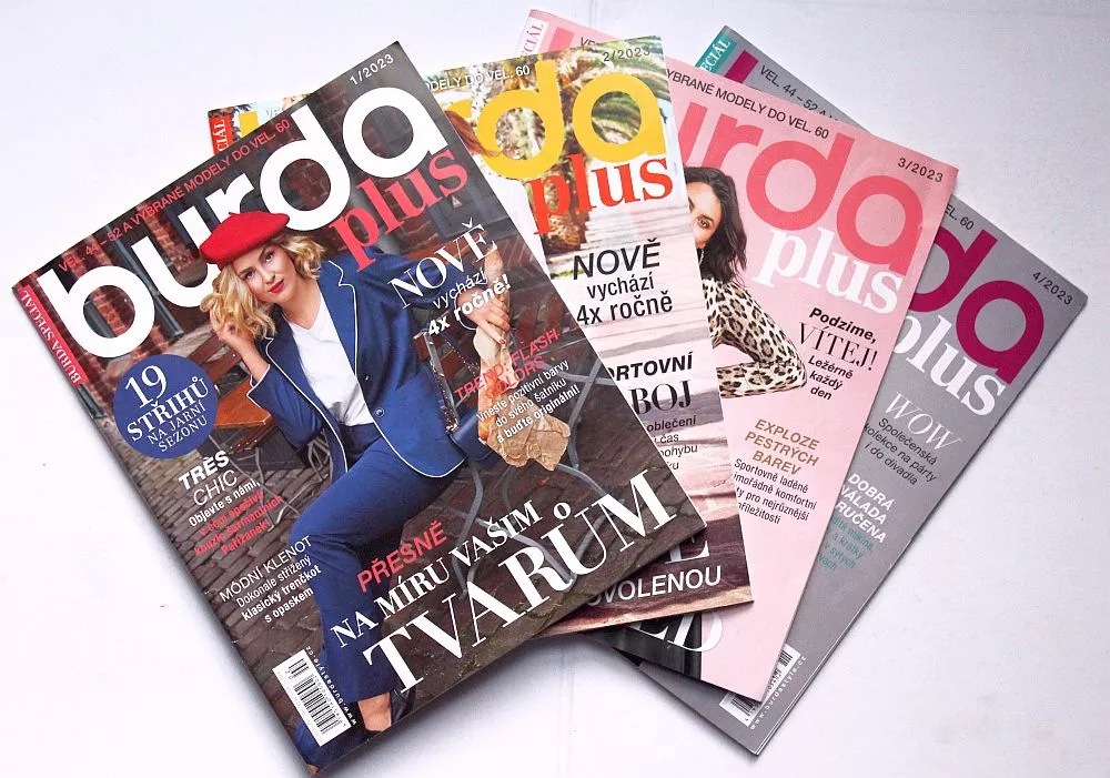 Burda PLUS ročník 2023 - 4 různá vydání 