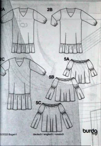 Burda - Šití krok za krokem 3/2022 -PL- přehled střihů 1