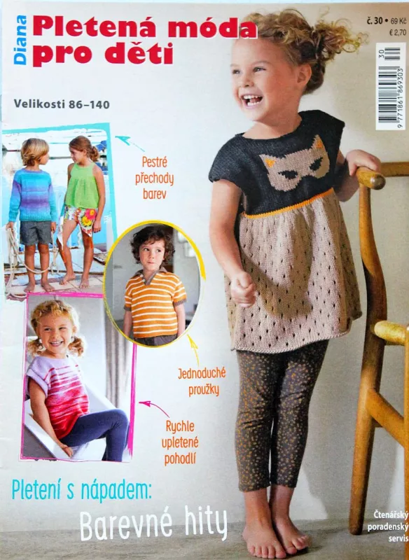 Diana - Pletená móda pro děti č. 30 -CZ- Barevné hity