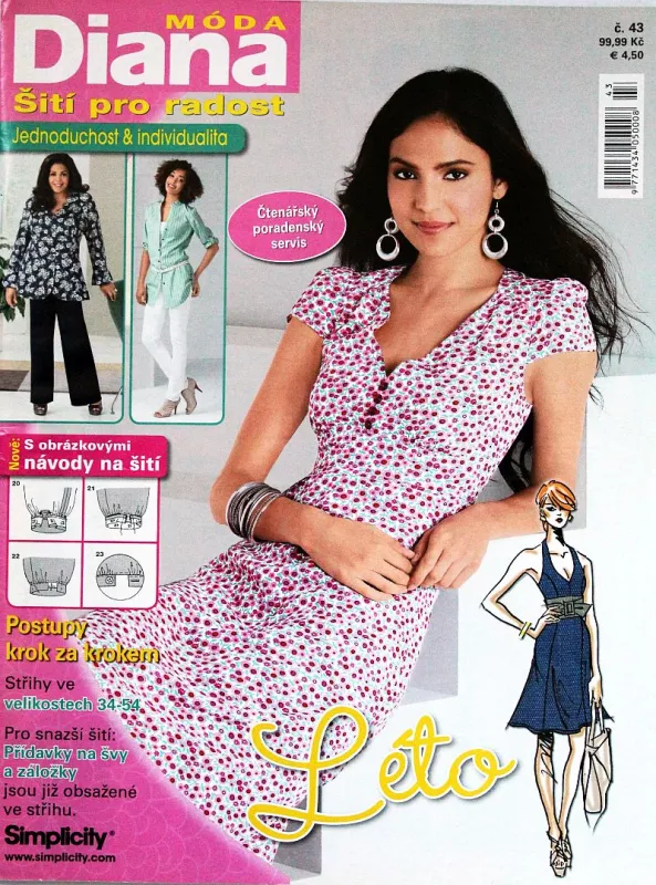 Diana - šití pro radost č. 43 -CZ- časopis se střihy