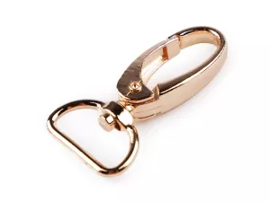 Karabina kovová průvlek 20 mm - 3 barvy Karabina kovová průvlek 20 mm - růžové zlato