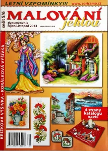 Malování jehlou 10,11/2013 -CZ- časopis pro křížkovou výšivku