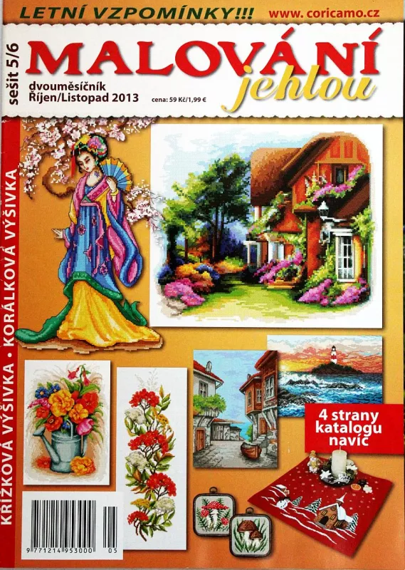 Malování jehlou 10,11/2013 -CZ- časopis pro křížkovou výšivku