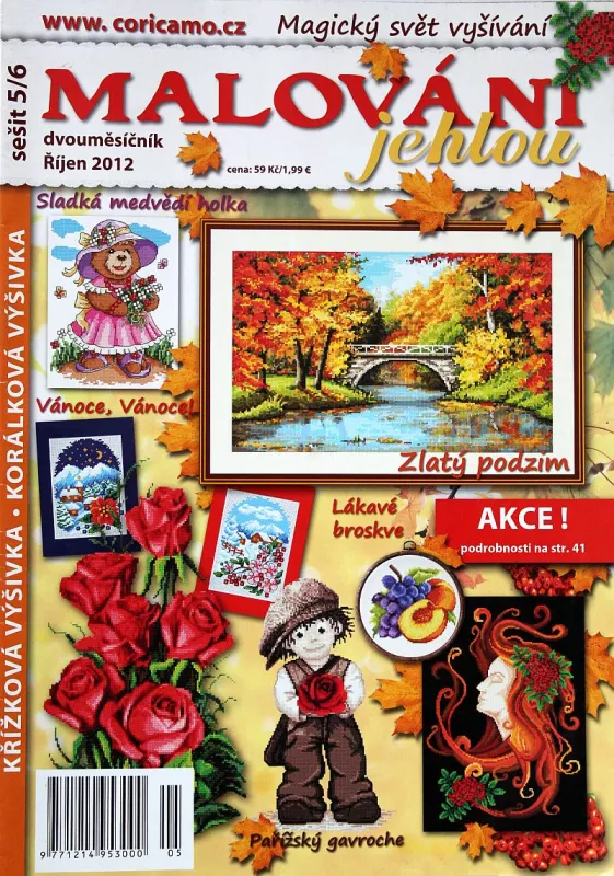 Malování jehlou 10/2012 -CZ- časopis pro křížkové vyšívání