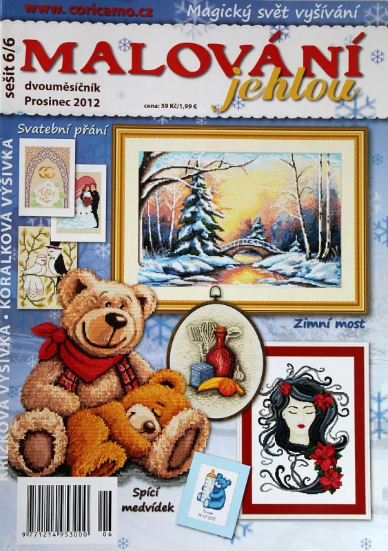 Malování jehlou 12/2012 -CZ- časopis pro křížkové vyšívání