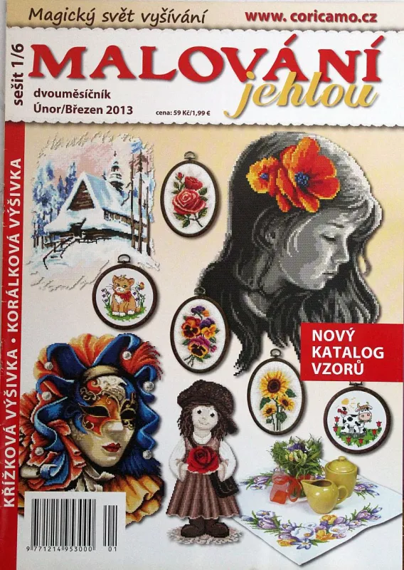 Malování jehlou 2,3/2013 -CZ- časopis pro křížkovou výšivku