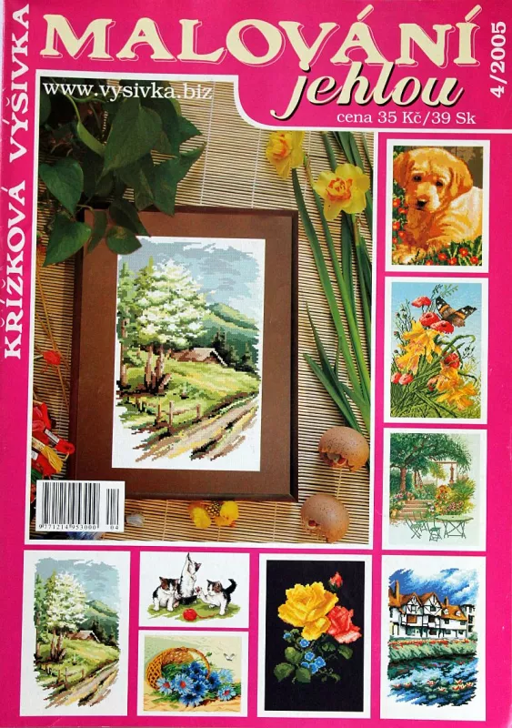 Malování jehlou 4/2005 -CZ- časopis pro křížkové vyšívání