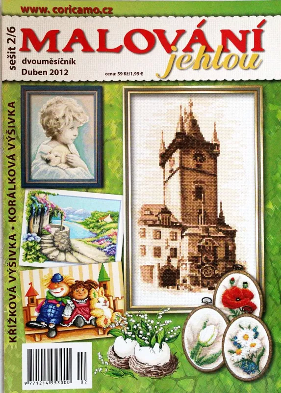 Malování jehlou 4/2012 -CZ- časopis pro křížkovou výšivku