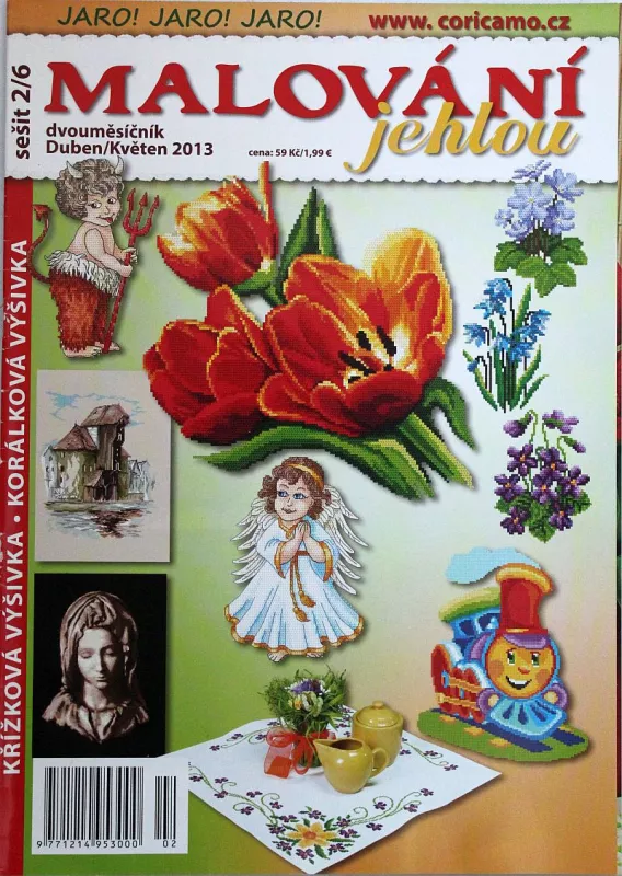 Malování jehlou 4,5/2013 -CZ- časopis pro křížkovou výšivku