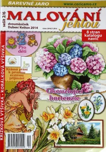 Malování jehlou 4,5/2014 -CZ- časopis pro křížkové a korálkové vyšívání